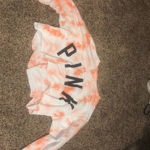 pink cropped sweater